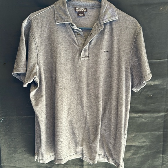 Grey Men’s Michael Kors Polo Shirt Size Large - Picture 1 of 5